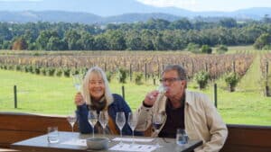 Men and Woman Drinking Wine